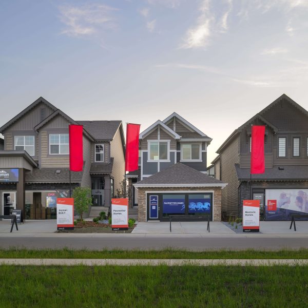 Jayman Built, Pacesetter Homes and Montorio Homes Showhomes in Trumpeter by Big Lake